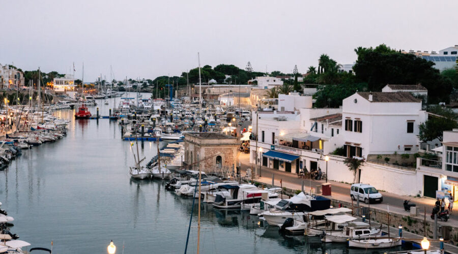 views of Ciutadella's port