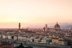 Florence skyline at sunset