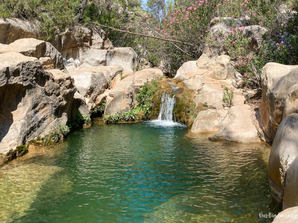 waterfall in arroyo regajo